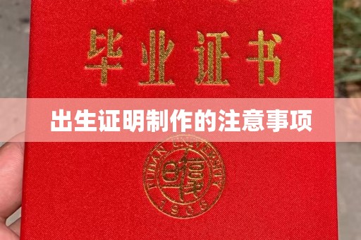 巨野出生证明制作的注意事项