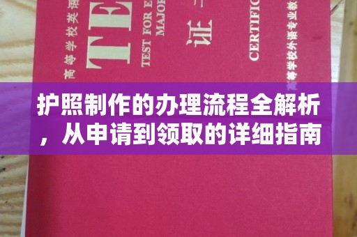巨野护照制作的办理流程全解析，从申请到领取的详细指南
