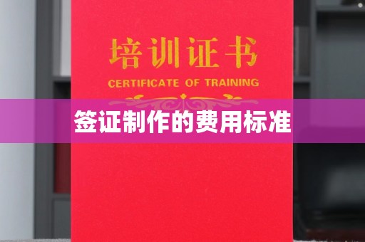 巨野签证制作的费用标准