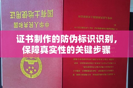 巨野证书制作的防伪标识识别，保障真实性的关键步骤