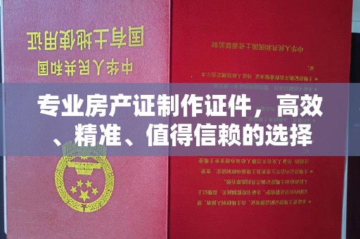 巨野专业房产证制作证件，高效、精准、值得信赖的选择
