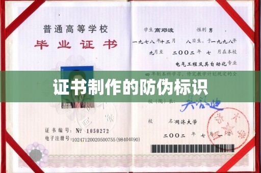 巨野证书制作的防伪标识