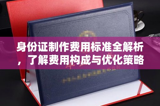 巨野身份证制作费用标准全解析，了解费用构成与优化策略